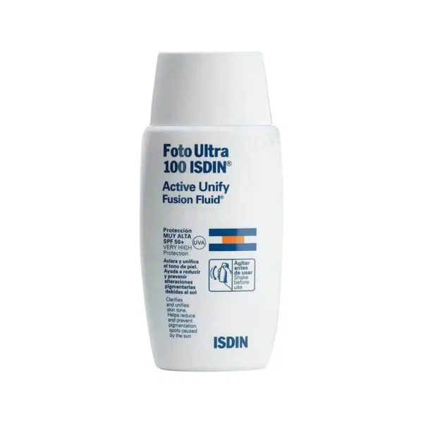 فلوئید ضد آفتاب اکتیو یونیفای فتو اولترا ایزدین ⁺SPF50 حجم ۵۰ میلی لیتر