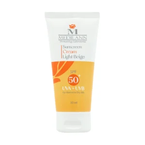 قیمت کرم ضد آفتاب رنگی SPF50 مدیلن مناسب پوست های معمولی و خشک