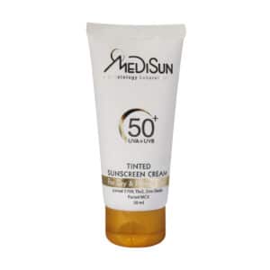 کرم ضد آفتاب رنگی SPF50 مدیسان