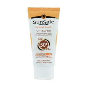 قیمت کرم ضد آفتاب رنگی سان سیف +SPF50 فاقد جاذب های شیمیایی
