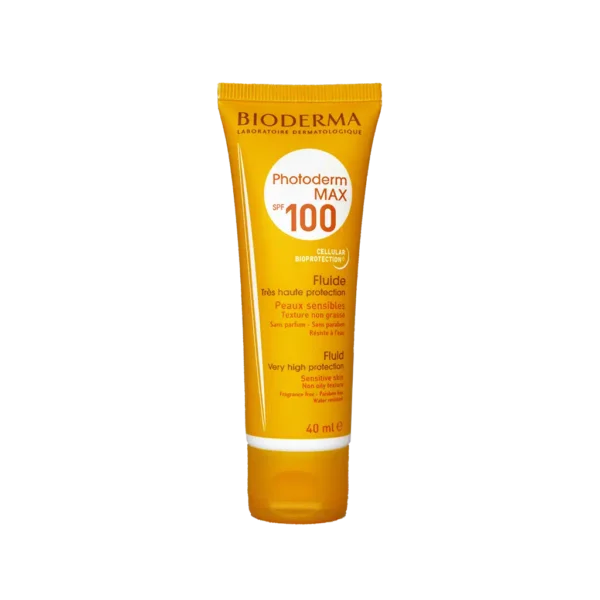 فلوئید ضد آفتاب فتودرم مکس SPF100 بایودرما مناسب پوست های مختلط تا چرب ۴۰ میلی لیتر