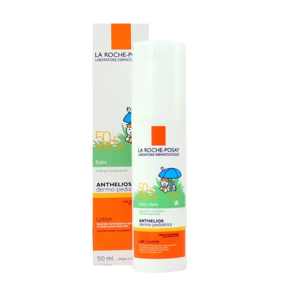 لوسیون ضد آفتاب نوزادان آنتلیوس لاروش پوزای +SPF50 حجم ۵۰ میلی لیتر