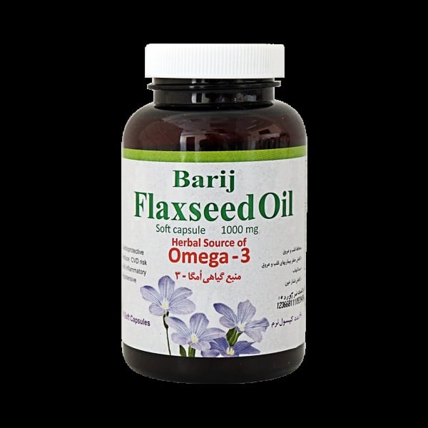 کپسول روغن بذر کتان حاوی امگا 3 باریج