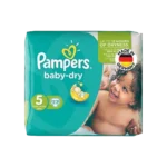 پوشک سایز ۵ پمپرز مدل baby dry بسته ۲۳ عددی