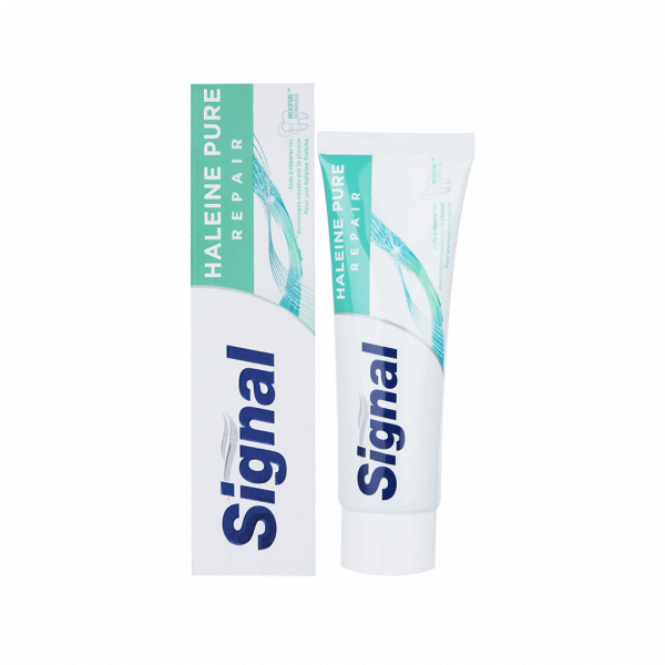 خمیر دندان خوشبو کننده دهان سیگنال مدل Haleine Pure Repair حجم ۷۵ میلی لیتر