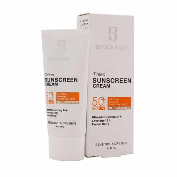 کرم ضد آفتاب +SPF50 بیزانس مناسب پوست خشک و حساس