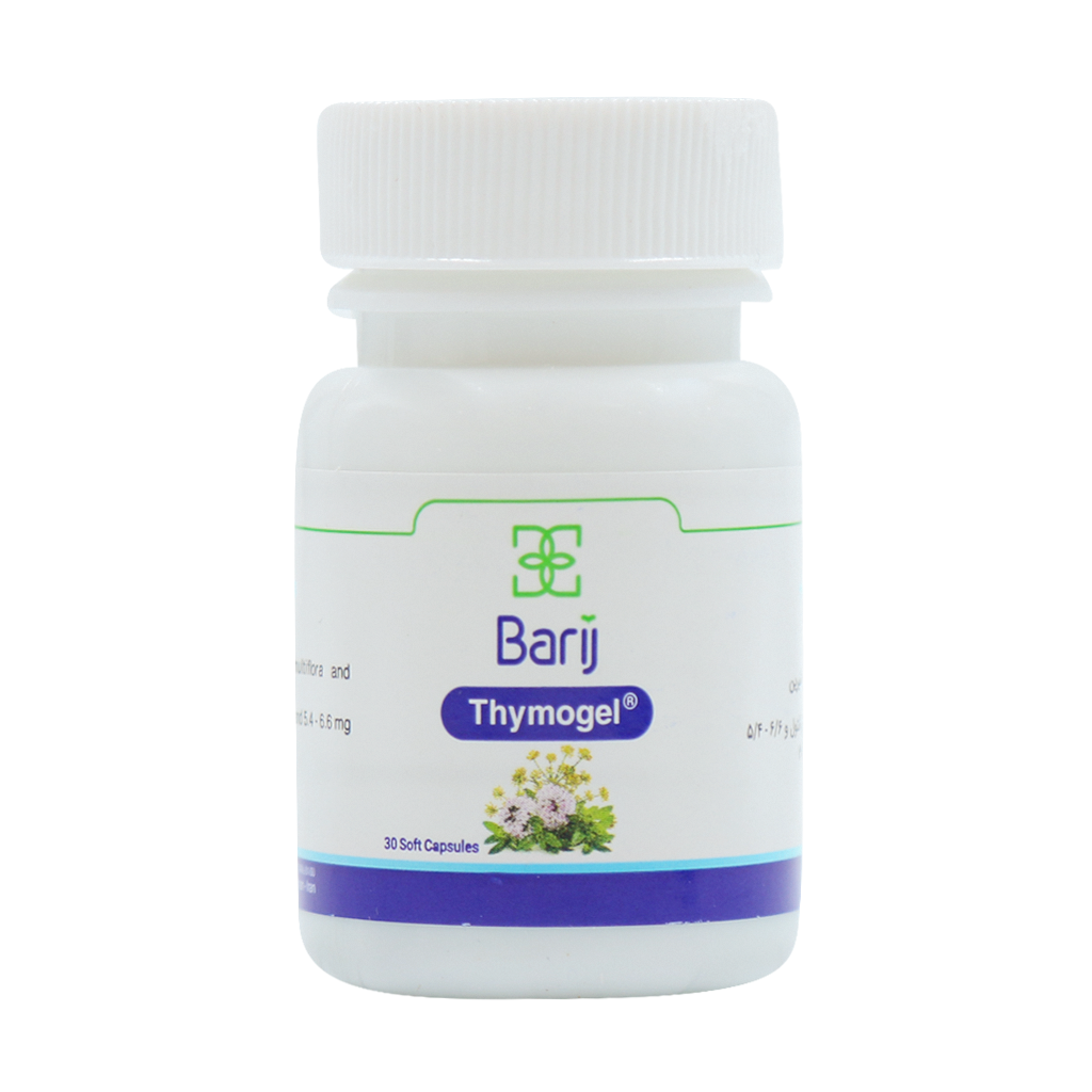 Thymogel Oral 30 Soft Capsule قیمت کپسول نرم تیموژل باریج اسانس