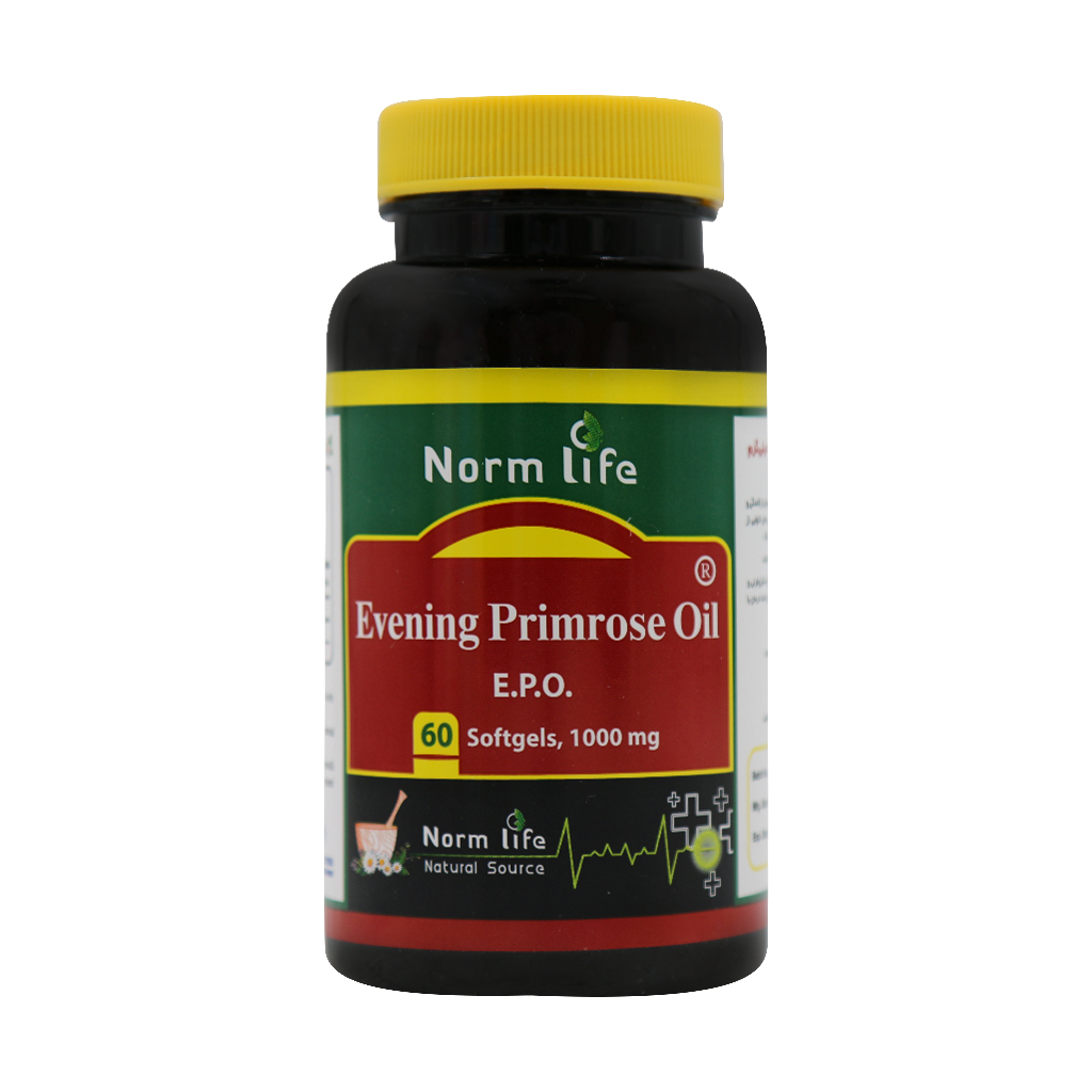 Norm life Evening Primrose Oil 60 Capsules قیمت سافت ژل ایوینینگ پرایم رز اویل (روغن گل مغربی) نورم لایف
