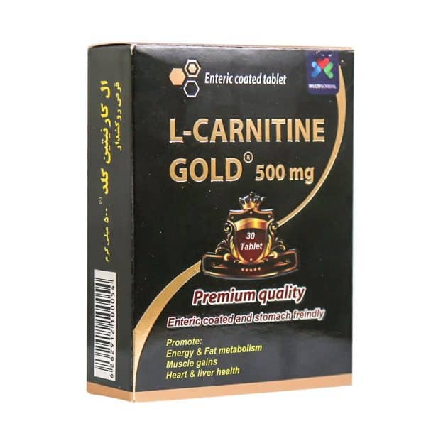 قرص ال کارنیتین گلد 500 میلی گرمی مولتی نرمال