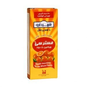 قرص جویدنی ویتامین C 250 شهر دارو