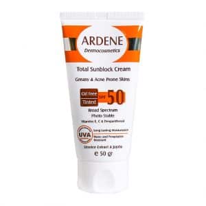 کرم ضد آفتاب SPF50 آردن مخصوص پوست چرب