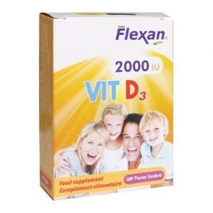 کپسول ویتامین D3 2000 فیشر فلکسان