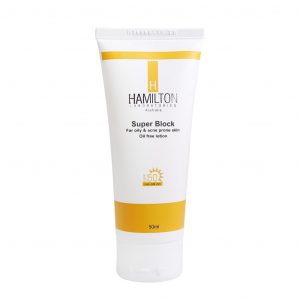 لوسیون ضد آفتاب SPF50 همیلتون مدل سوپر بلاک