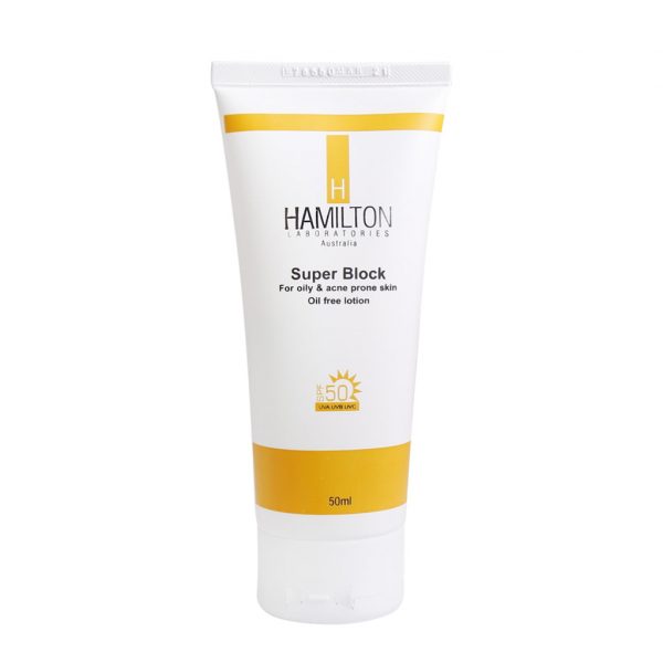 لوسیون ضد آفتاب SPF50 همیلتون مدل سوپر بلاک