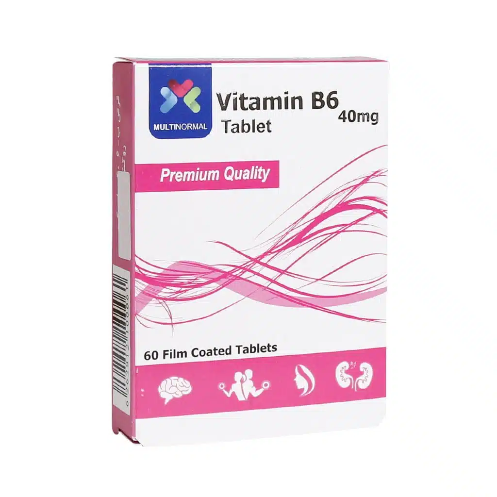 Multi-Normal-Vitamin-B6-40-mg-60-Tablets.jpg.webp قرص ویتامین B6 مولتی نرمال 60 عدد