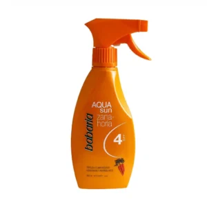 اسپری آکوسان و تثبیت برنز عصاره هویج SPF4 باباریا 300 میلی لیتر