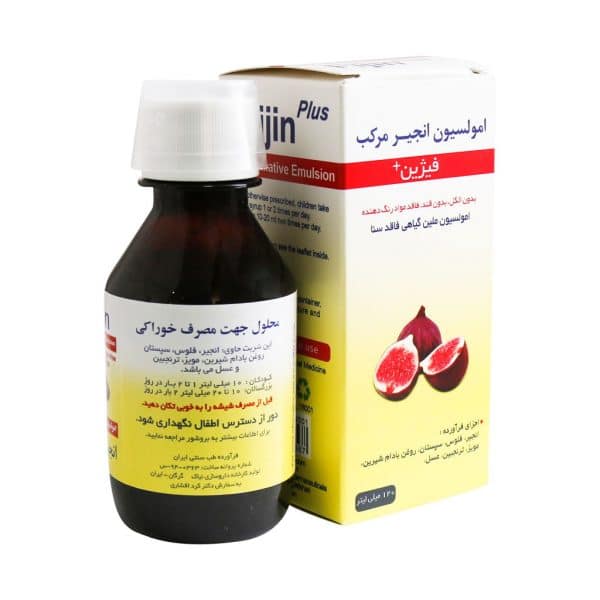 شربت انجیر مرکب فیژین پلاس نیاک 120 میلی لیتر - 2