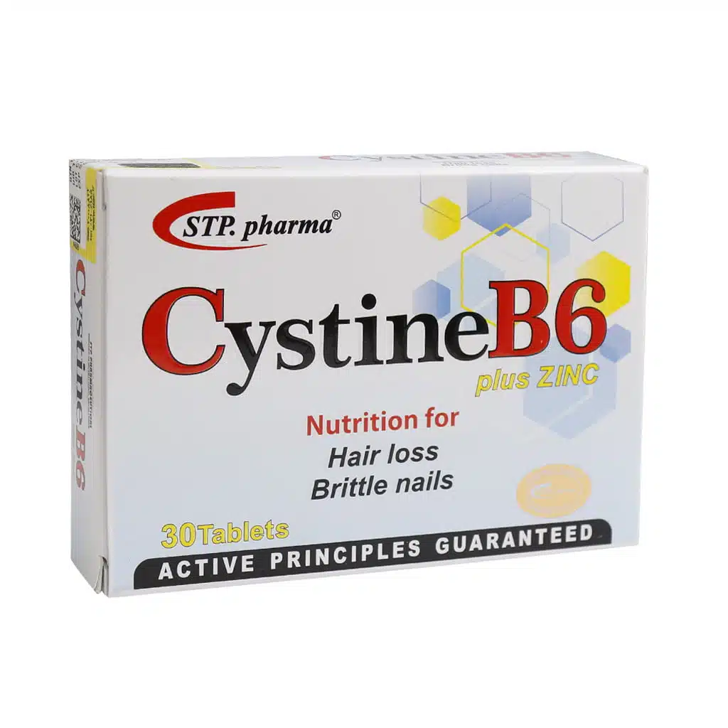 STP-Pharma-Cystine-B6-Plus-Zinc-30-Tablets.jpg.webp قرص سیستین ب 6 اس تی پی فارما 30 عدد