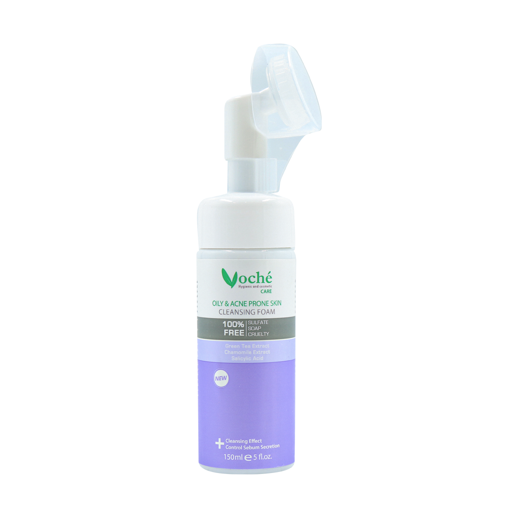 Voche Oily and Acne Prone Skin Cleansing Foam 150 ml قیمت فوم شستشوی صورت مناسب پوست های چرب و مستعد آکنه وچه