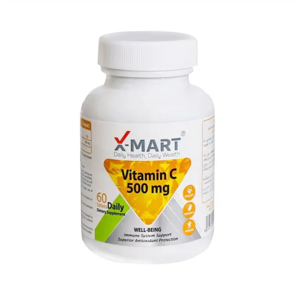 قرص ویتامین C 500 میلی گرم ایکس مارت 60 عدد - 1
