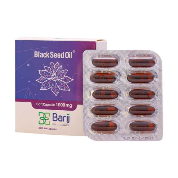 کپسول نرم روغن سیاه دانه 1000 میلی گرم باریج اسانس