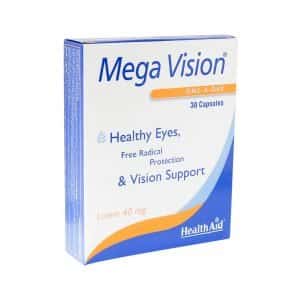 کپسول مگا ویژن لوتئین 40 میلی گرم هلث اید
