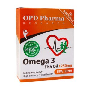 کپسول ژلاتینی امگا 3 بدون جیوه او پی دی فارما
