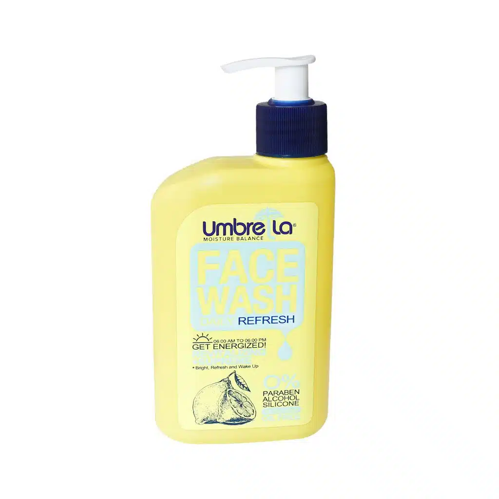 Umbrela-Face-Wash-Daily-Refresh-310-ml.jpg.webp ژل شستشو و محافظ پوست صورت آمبرلا 310 میلی لیتر