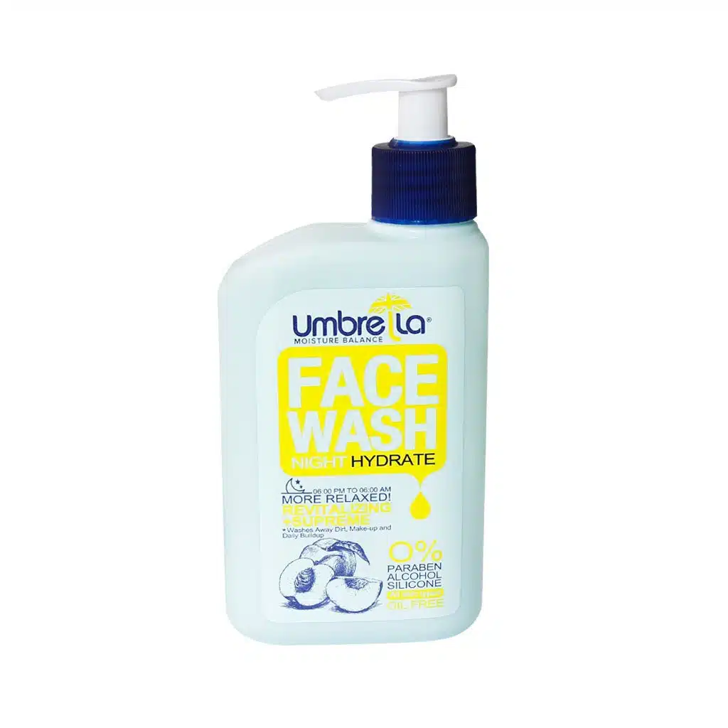 Umbrela-Face-Wash-Night-Hydrate-310-ml.jpg.webp ژل شستشو و مغذی پوست صورت آمبرلا 310 میلی لیتر