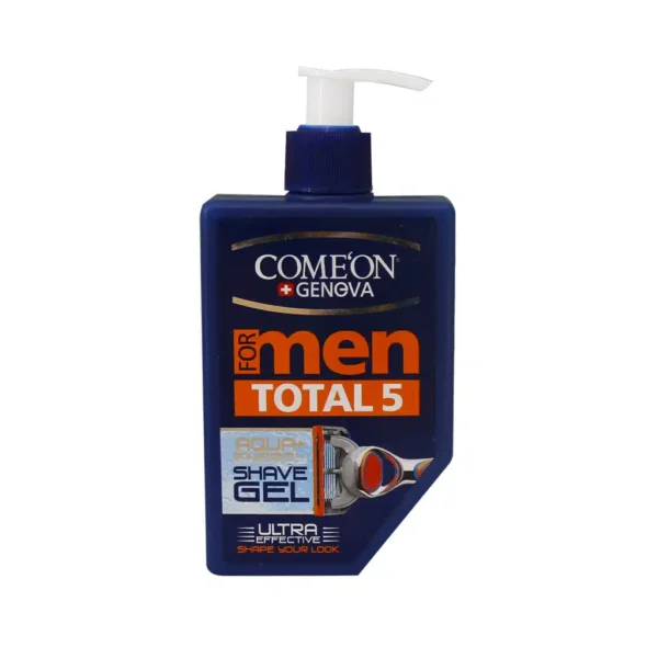ژل اصلاح ریش مردانه مدل توتال 5 کامان مناسب پوست حساس - 1