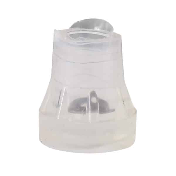 لاستیک ته عصا ساده رنگ سفید شفاف