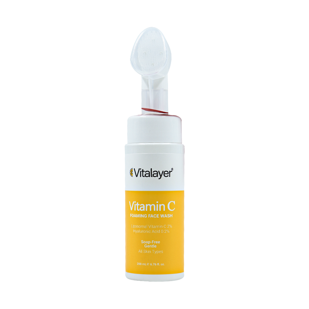 Vitalayer Vitamin C Foaming Face Wash 200 ml قیمت فوم شستشوی صورت ویتامین C ویتالیر