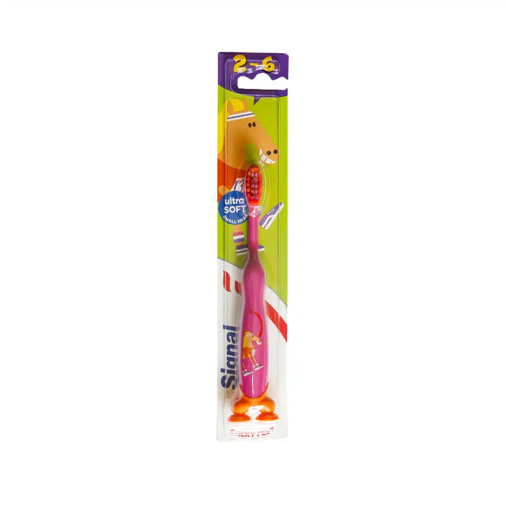 Signal-Ultra-Soft-Kids-Toothbrush-sorkhabi.jpg.webp مسواک بسیار نرم کودکان سیگنال مناسب 2 تا 6 سال
