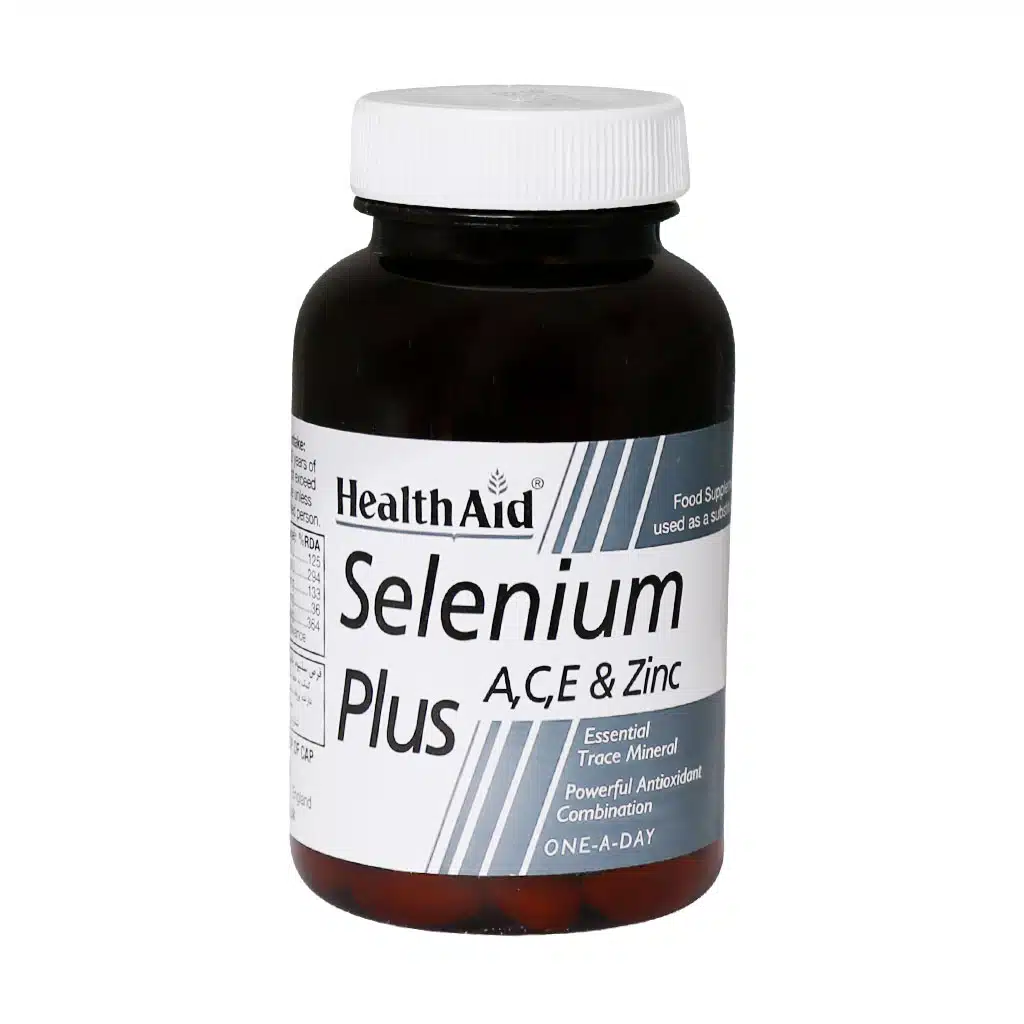 Health-Aid-Selenium-Plus-60-Tablets-2.jpg.webp قرص سلنیوم پلاس هلث اید 60 عدد