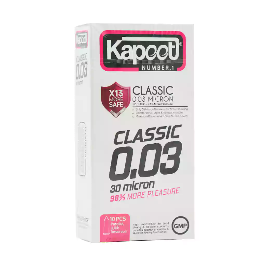 Kapoot Classic 30 Micron Condoms 10 قیمت کاندوم فوق العاده نازک 30 میکرون کاپوت