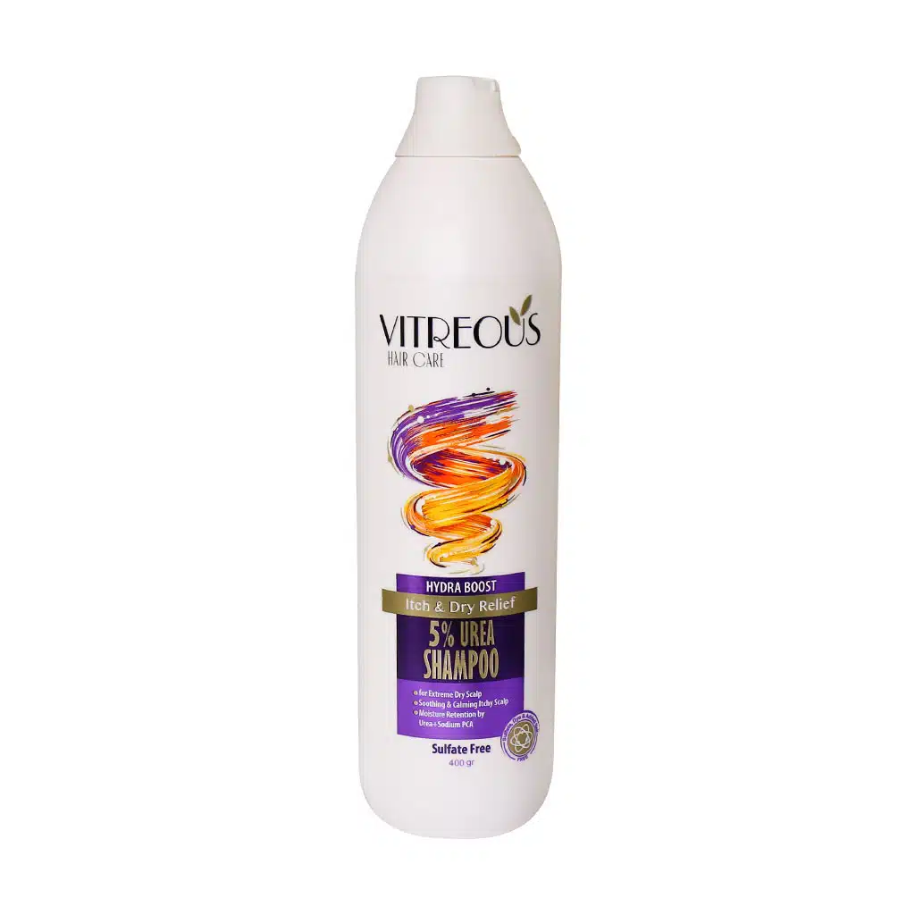 Vitreous-5-Urea-Shampoo-For-Extreme-Dry-Scalp-400-g.jpg.webp شامپو حاوی 5 درصد اوره ویتروس مناسب موهای بسیار خشک 400 گرم