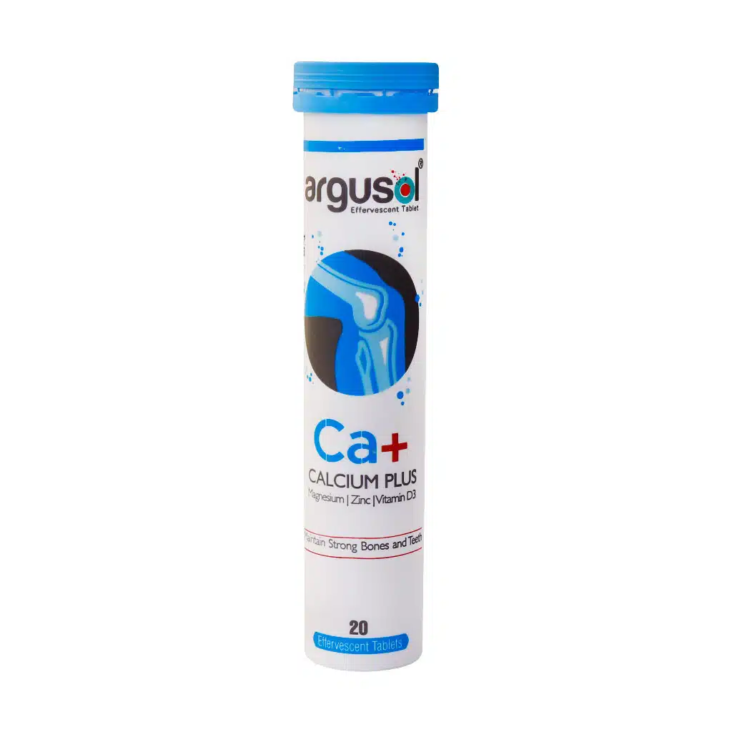 Argusol-Calcium-Plus-20-Effervesvent-Tablets.jpg.webp قرص جوشان کلسیم پلاس آرگوسول 20 عدد