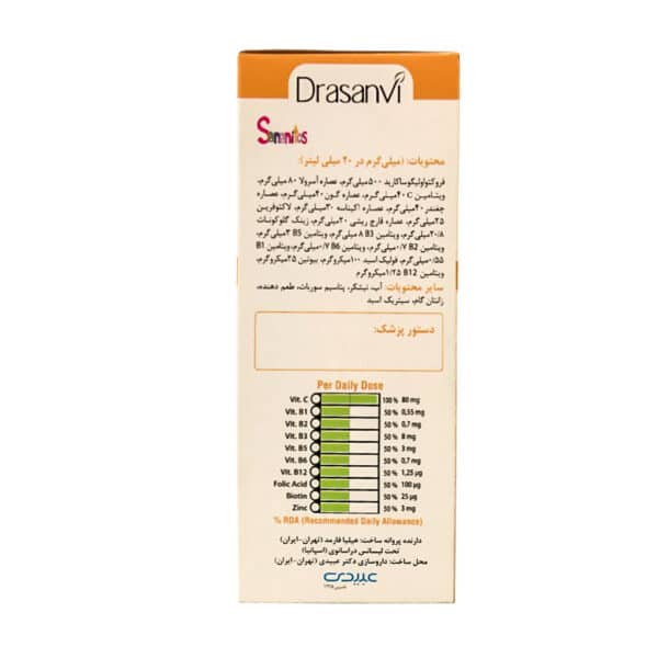 شربت سانانیتوس ایمنی برای کودکان دراسانوی