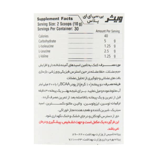 پودر بی سی ای ای پلاس ویثر