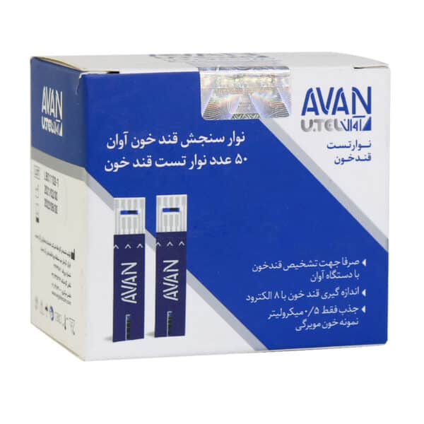نوار تست قند خون آوان مدل AGS01