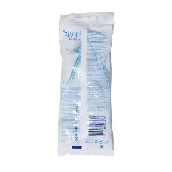 خودتراش دو تیغه ژیلت مدل Simply Venus آبی