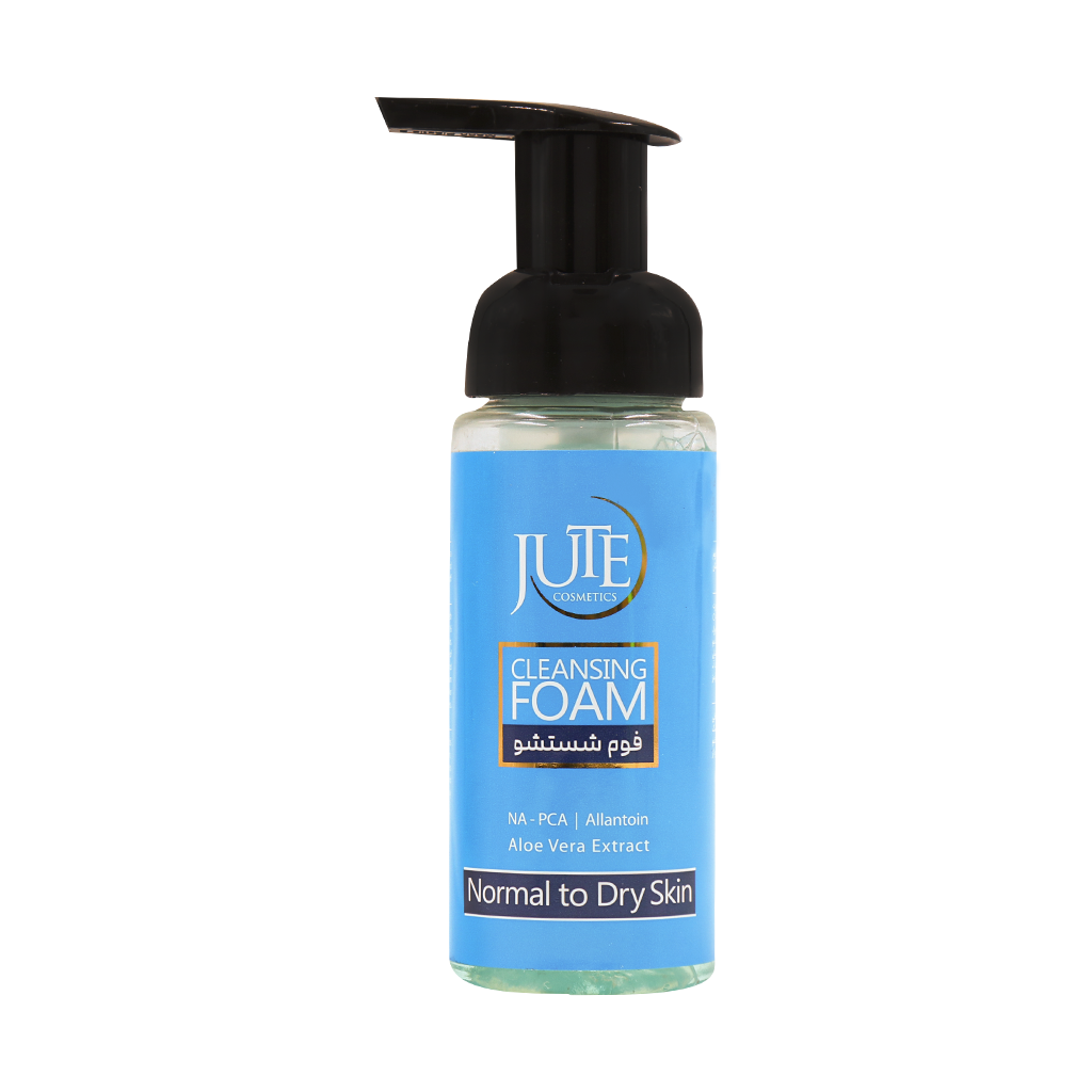 Jute Cleansing Foam for Normal Skin 150ml قیمت فوم شستشوی صورت پوست خشک و نرمال ژوت