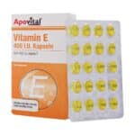 کپسول ژلاتینی نرم ویتامین E 400 واحد آپوویتال