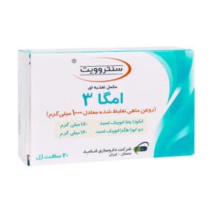 سافت ژل امگا 3 تغلیظ شده 1000 میلی گرم سنتروویت