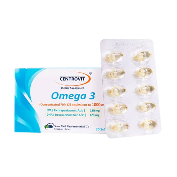 سافت ژل امگا 3 تغلیظ شده 1000 میلی گرم سنتروویت