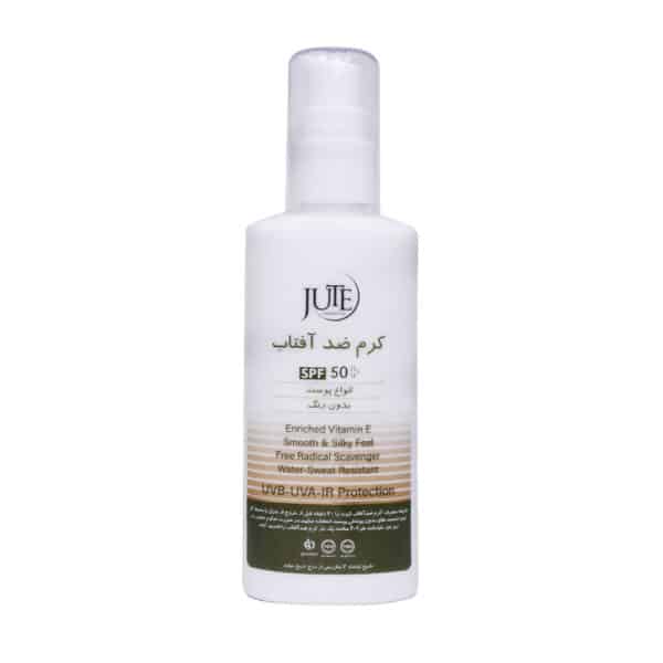 کرم ضد آفتاب پمپی بی رنگ SPF50 ژوت مناسب انواع پوست