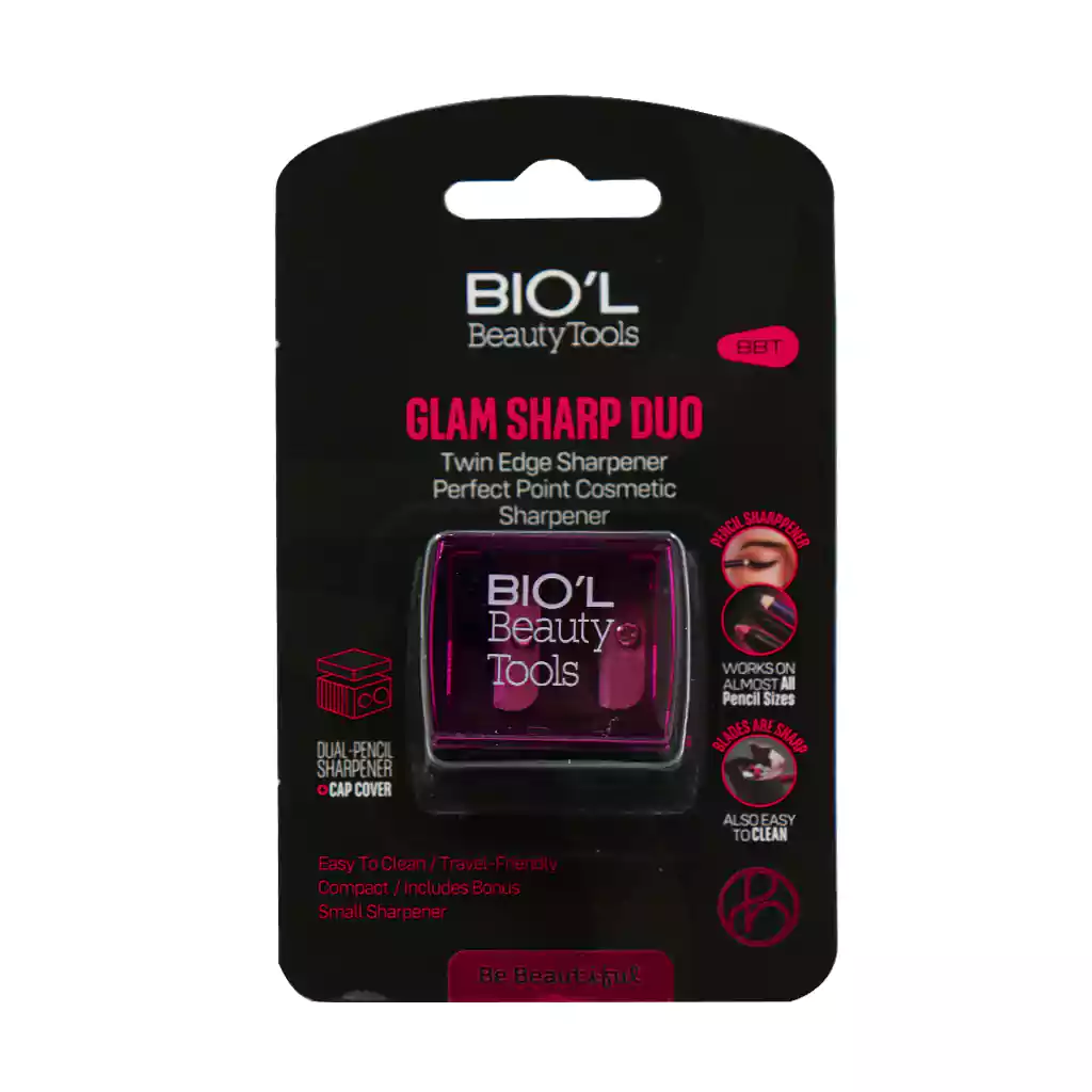 Biol Twin Cosmetic Pencil Sharpener قیمت مداد تراش آرایشی دوقلو مدل شیشه ای بیول