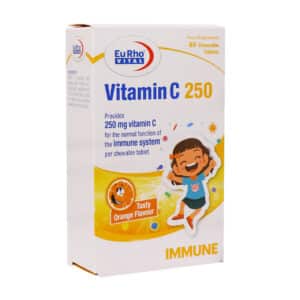 قرص جویدنی ویتامین C 250 میلی گرم یوروویتال