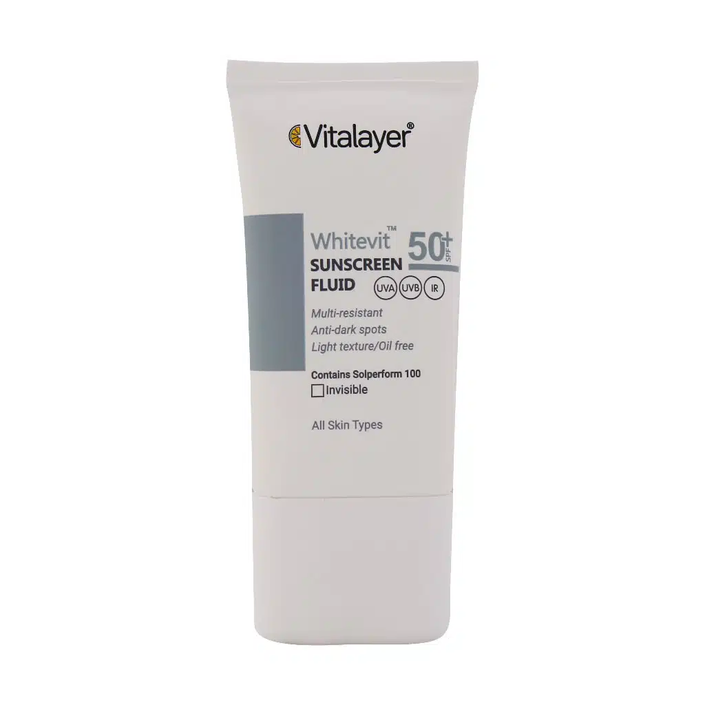 Vitalayer-Whitevit-Anti-Brown-Spot-Whitening-Cream-30.jpg.webp فلوئید ضد آفتاب ضد لک وایت ویت ویتالیر 50 میلی لیتر