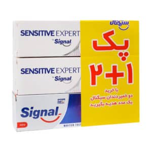 پک سه عددی خمیر دندان سفید کننده و ترمیم کننده و ضدحساسیت سیگنال